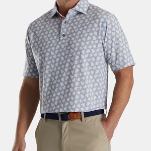 Foot Joy Polo Shadow Palm Print Lisle